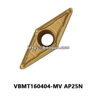 Original Mitsubishi VBMT160404-MV Carbide Turning Insert - Diamond 35° | Steel & More (10 PCS) AP25N VBMT160404-MV AP25N