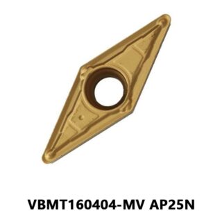 Original Mitsubishi VBMT160404-MV Carbide Turning Insert - Diamond 35° (10 PCS) VBMT160404-MV AP25N