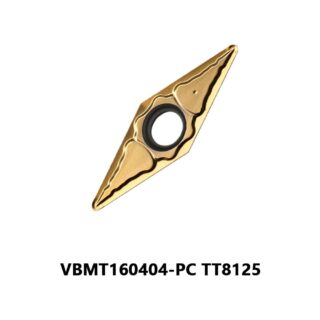 Original TaeguTec VBMT160404-PC TT8125 Carbide Insert - Diamond 35° | Steel (10 PCS)