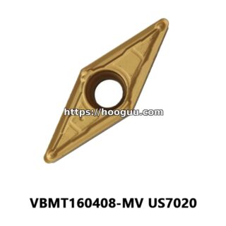 Original Mitsubishi VBMT160408-MV US7020 Carbide Turning Insert - Diamond 35° | Steel & More (10 PCS)