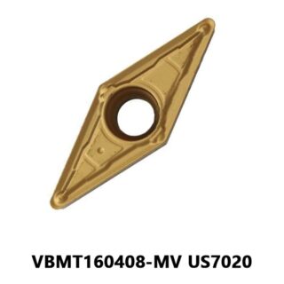 Original Mitsubishi VBMT160408-MV US7020 Carbide Turning Insert - Diamond 35° (10 PCS)