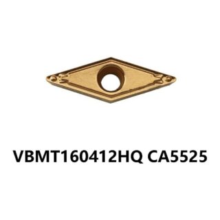 Original Kyocera VBMT160412HQ CA5525 Carbide Turning Insert - Diamond 35° | Steel (10 PCS)