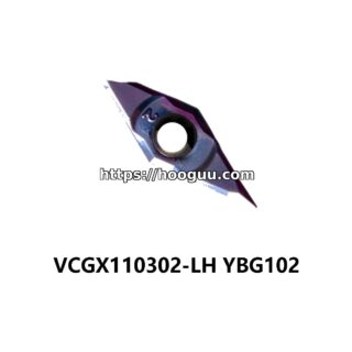 Original ZCC-CT VCGX110302-LH YBG102 Carbide Turning Insert - Diamond 35° (10 PCS)