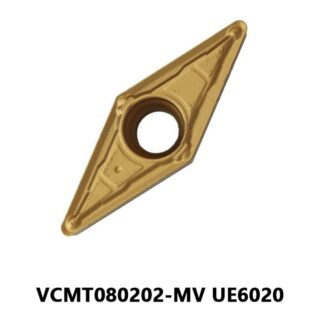 Original Mitsubishi VCMT080202-MV UE6020 Carbide Turning Insert - Diamond 35° (10 PCS)