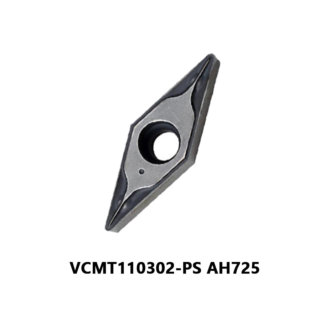 Tungaloy VCMT110302-PS AH725 Carbide Turning Insert - Diamond 35° | Stainless Steel & More (10 PCS)