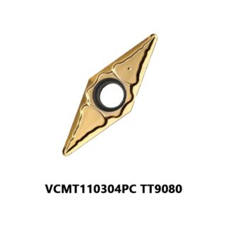 Original TaeguTec VCMT110304PC TT9080 Carbide Insert - Diamond 35° | Stainless Steel & More (10 PCS)