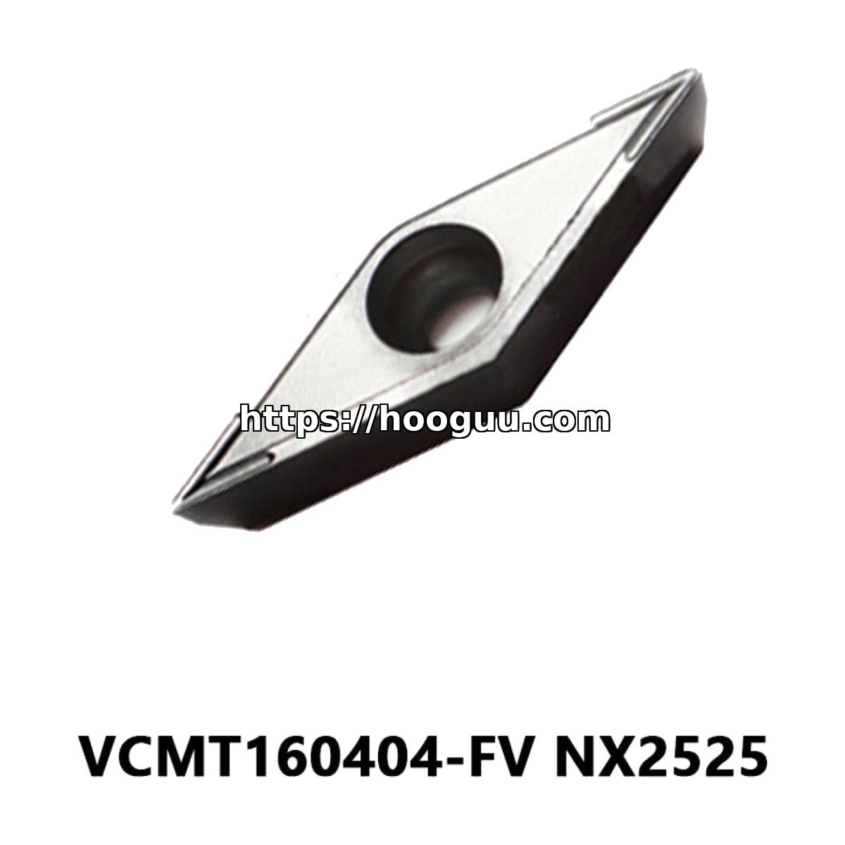 Original Mitsubishi VCMT160404-FV NX2525 Carbide Turning Insert - Diamond 35° | Steel & More (10 PCS)