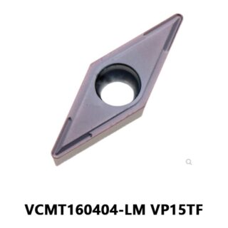 Original Mitsubishi VCMT160404-LM VP15TF Carbide Turning Insert - Diamond 35° | Steel, Stainless Steel (10 PCS)