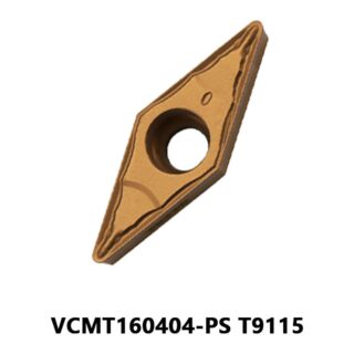Original Tungaloy VCMT160404-PS T9115 Carbide Turning Insert - Diamond 35° | Steel (10 PCS)