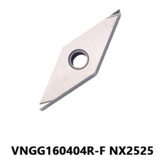 Original Mitsubishi VNGG160404R-F NX2525 Carbide Turning Insert - Diamond 35° | Steel (10 PCS)