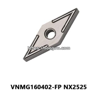 Original Mitsubishi VNMG160402-FP NX2525 Carbide Turning Insert - Diamond 35° | Steel (10 PCS)