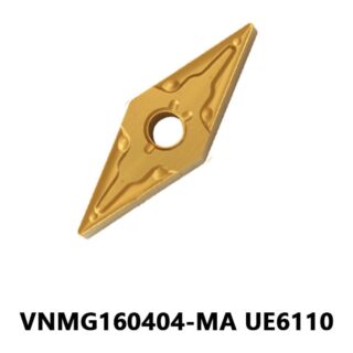 Original Mitsubishi VNMG160404-MA UE6110 Carbide Turning Insert - Diamond 35° | Steel (10 PCS)