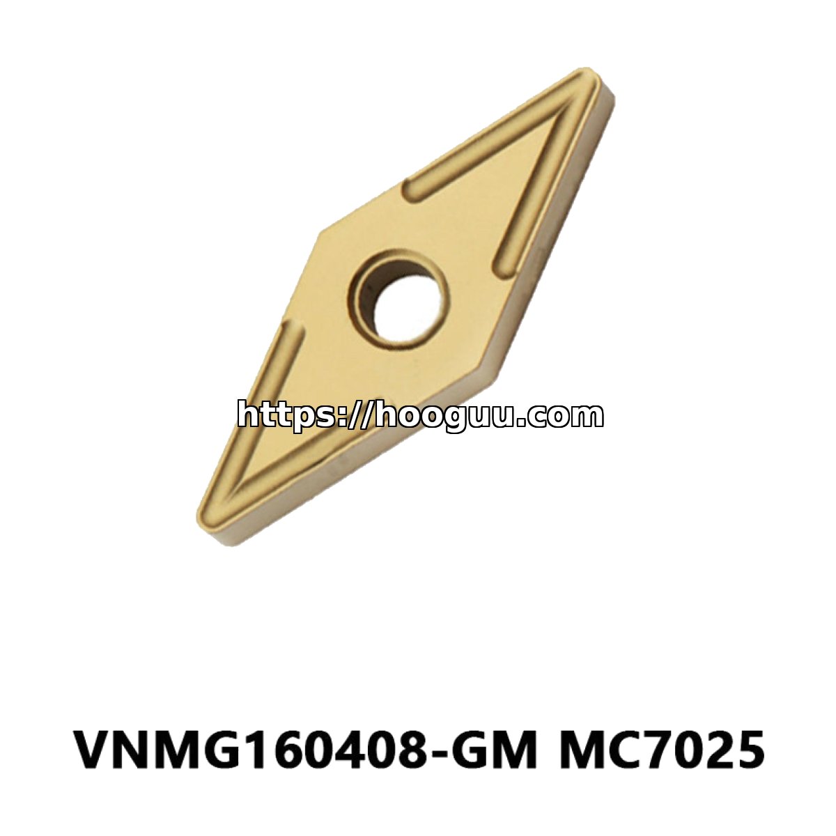 Original Mitsubishi VNMG160408-GM MC7025 Carbide Turning Insert - Diamond 35° | Steel (10 PCS)