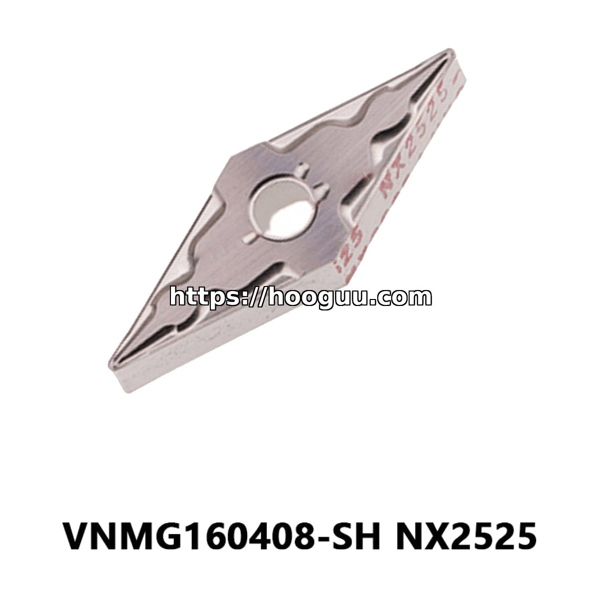 Original Mitsubishi VNMG160408-SH NX2525 Carbide Turning Insert - Diamond 35° | Steel (10 PCS)