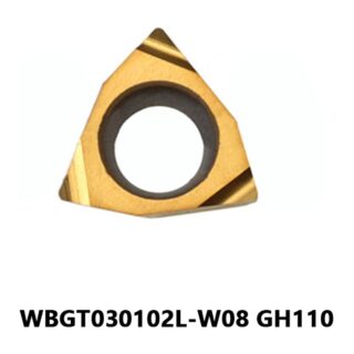 Original Tungaloy WBGT030102L-W08 GH110 Carbide Turning Insert - Trigon 80° (10 PCS)