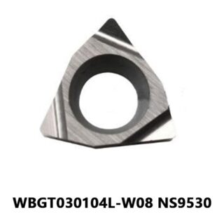 Original Tungaloy WBGT030104L-W08 NS9530 Carbide Turning Insert - Trigon 80° (10 PCS)