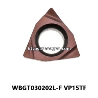 Original Mitsubishi WBGT030202L-F VP15TF Carbide Turning Insert - Trigon 80° | Steel & More (10 PCS)