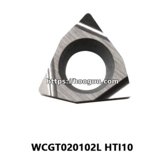 Original Mitsubishi WCGT020102L Carbide Turning Insert - Trigon 80° | Steel (10 PCS) HTI10 WCGT020102L HTI10