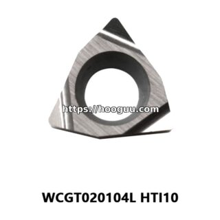 Original Mitsubishi WCGT020104L Carbide Turning Insert - Trigon 80° | Steel, Cast Iron, Non-ferrous (10 PCS) HTI10 WCGT020104L HTI10