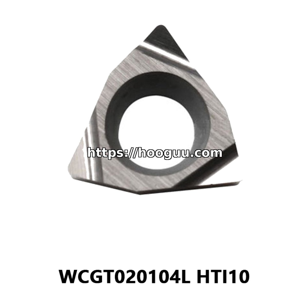 Original Mitsubishi WCGT020104L Carbide Turning Insert - Trigon 80° | Steel, Cast Iron, Non-ferrous (10 PCS) HTI10 WCGT020104L HTI10