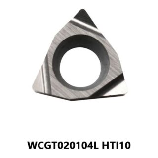 Original Mitsubishi WCGT020104L Carbide Turning Insert - Trigon 80° (10 PCS) WCGT020104L HTI10
