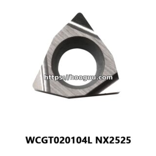 Original Mitsubishi WCGT020104L NX2525 Carbide Turning Insert - Trigon 80° | Steel & More (10 PCS)