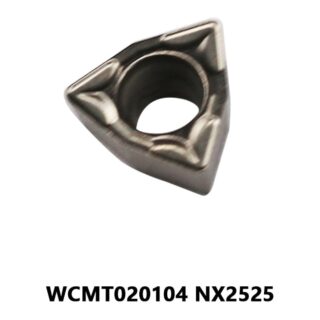 Original Mitsubishi WCMT020104 NX2525 Carbide Turning Insert - Trigon 80° | Steel (10 PCS)