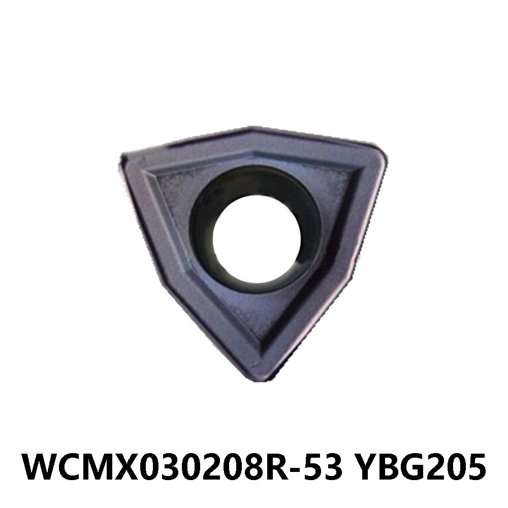 ZCC WCMX030208R-53 YBG205 Carbide Insert - Trigon 80° | Steel (10 PCS)