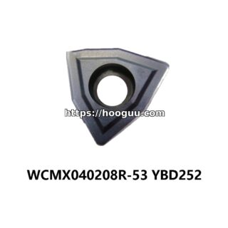Original ZCC-CT WCMX040208R-53 YBD252 Carbide Insert - Trigon 80° | Steel & More (10 PCS)