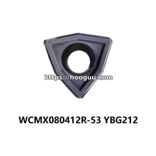 Original ZCC-CT WCMX080412R-53 YBG212 Carbide Insert - Trigon 80° | Non-ferrous (10 PCS)