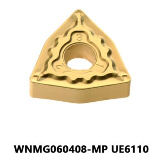 Original Mitsubishi WNMG060408-MP UE6110 Carbide Turning Insert - Trigon 80° (10 PCS)