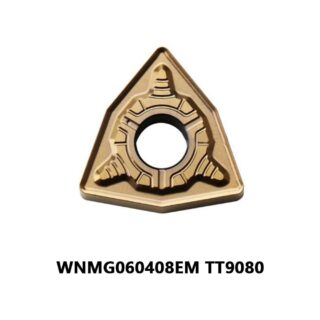 Original TaeguTec WNMG060408EM TT9080 Carbide Insert - Trigon 80° | Stainless Steel & More (10 PCS)