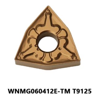 Original Tungaloy WNMG060412E-TM T9125 Carbide Turning Insert - Trigon 80° | Steel (10 PCS)