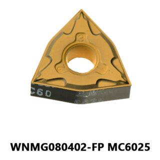 Original Mitsubishi WNMG080402-FP MC6025 Carbide Turning Insert - Trigon 80° | Steel (10 PCS)