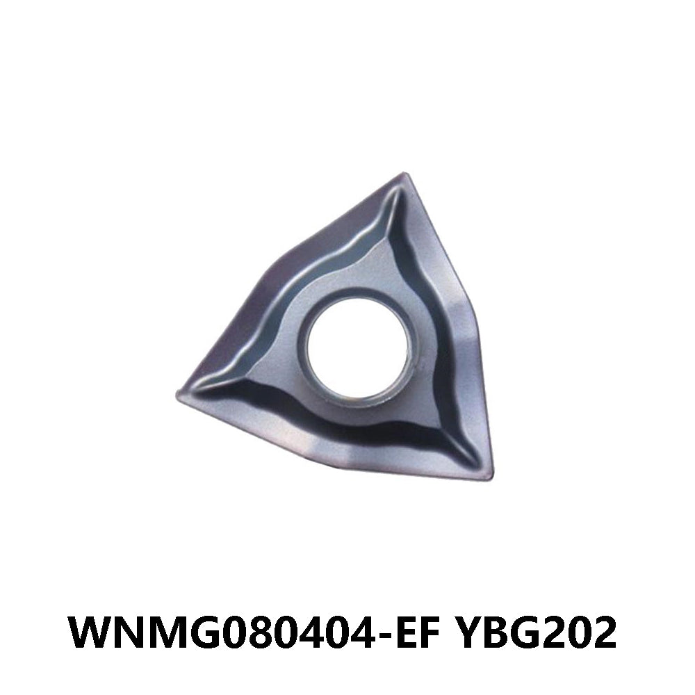 ZCC WNMG080404-EF YBG202 Carbide Turning Insert - Trigon 80° | Steel, Stainless Steel (10 PCS)