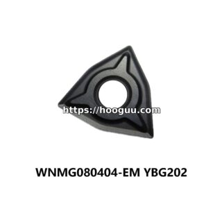 Original ZCC-CT WNMG080404-EM YBG202 Carbide Turning Insert - Trigon 80° | Steel, Stainless Steel (10 PCS)