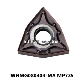Original Mitsubishi WNMG080404-MA MP735 Carbide Turning Insert - Trigon 80° | Steel, Stainless Steel (10 PCS)