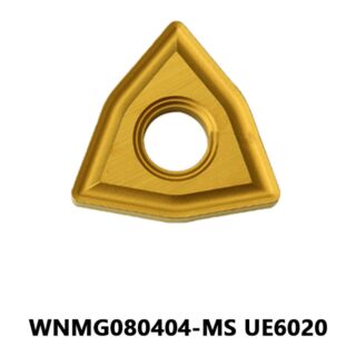 Original Mitsubishi WNMG080404-MS UE6020 Carbide Turning Insert - Trigon 80° | Steel, Stainless Steel (10 PCS)