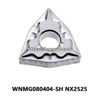 Original Mitsubishi WNMG080404-SH NX2525 Carbide Turning Insert - Trigon 80° | Steel & More (10 PCS)