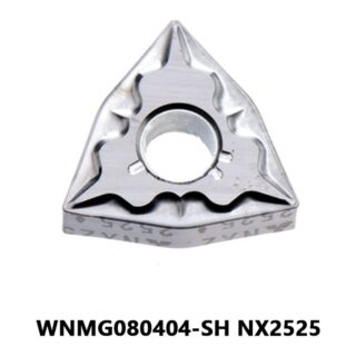 Original Mitsubishi WNMG080404-SH NX2525 Carbide Turning Insert - Trigon 80° | Steel (10 PCS)