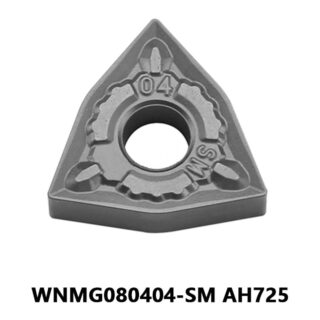 Original Tungaloy WNMG080404-SM AH725 Carbide Turning Insert - Trigon 80° | Stainless Steel & More (10 PCS)