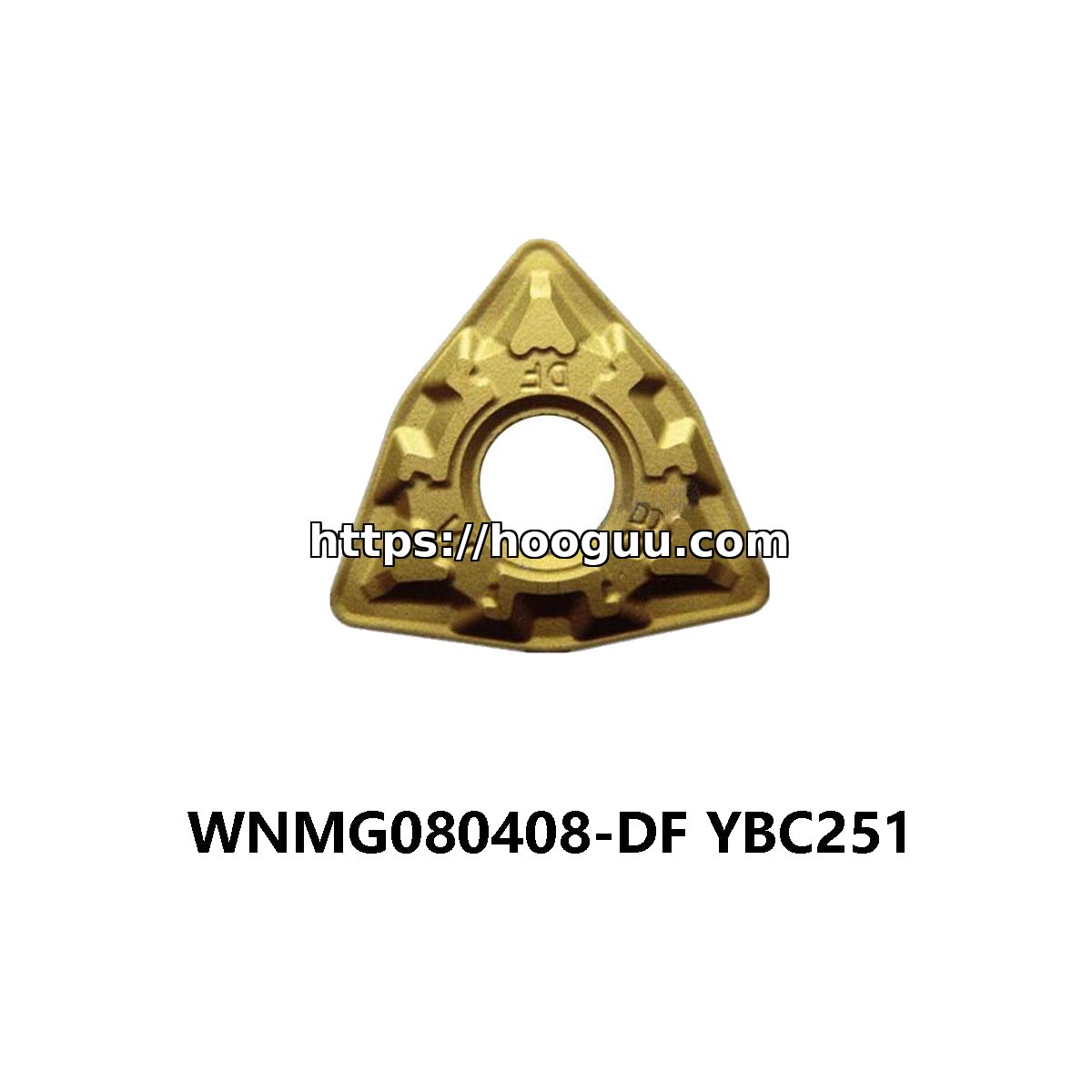 Original ZCC-CT WNMG080408-DF YBC251 Carbide Insert - Trigon 80° | Steel (10 PCS)