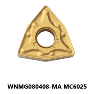 Original Mitsubishi WNMG080408-MA MC6025 Carbide Turning Insert - Trigon 80° | Steel (10 PCS)