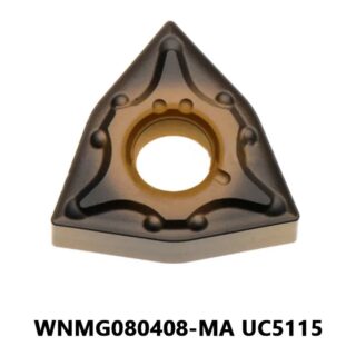 Original Mitsubishi WNMG080408-MA UC5115 Carbide Turning Insert - Trigon 80° | Steel, Stainless Steel (10 PCS)