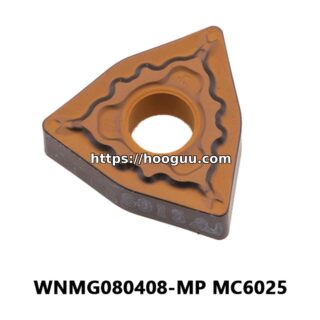Original Mitsubishi WNMG080408-MP MC6025 Carbide Turning Insert - Trigon 80° | Steel (10 PCS)