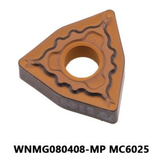 Original Mitsubishi WNMG080408-MP MC6025 Carbide Turning Insert - Trigon 80° | Steel (10 PCS)