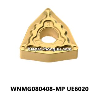 Original Mitsubishi WNMG080408-MP UE6020 Carbide Turning Insert - Trigon 80° | Steel (10 PCS)