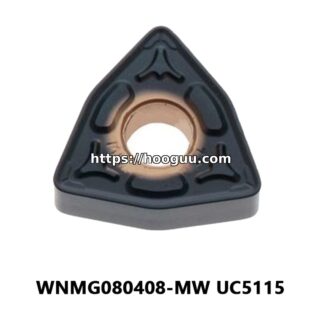 Original Mitsubishi WNMG080408-MW UC5115 Carbide Turning Insert - Trigon 80° | Steel, Cast Iron (10 PCS)