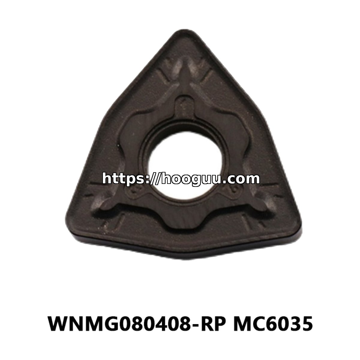 Original Mitsubishi WNMG080408-RP MC6035 Carbide Turning Insert - Trigon 80° | Steel (10 PCS)