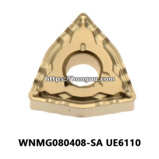 Original Mitsubishi WNMG080408-SA UE6110 Carbide Turning Insert - Trigon 80° | Steel (10 PCS)